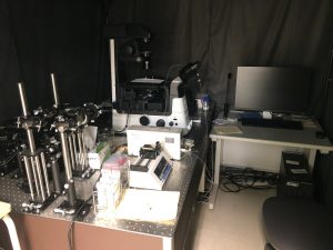 2波長同時画像取得プリズムTIRF電動倒立顕微鏡システム